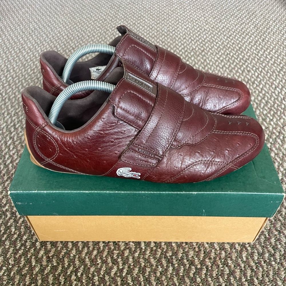 Vintage 2009 Lacoste Swerve O Low-Profile Sneaker Ostrich - Picture 3 of 9
